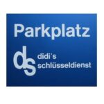 Alu Parkplatzschild