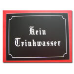 Kein Trinkwasser