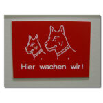 Warnschild Hund