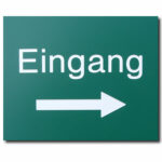 Eingangsschild