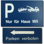 Parkplatzschild Privat