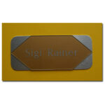 Aluminium Edelstahl Look mit Plexiglas