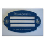 Schild mit Saugnäpfen für Glasmontage extra dazubestellen