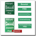 Zimmervermieter-Schild