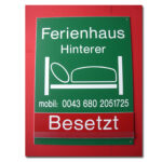 Zimmervermieter-Schild