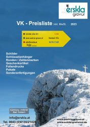 VK-Preisliste inkl. MwSt. 2023